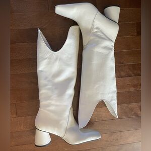 White Cowboy Boots, perfect for Stampede